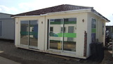 2 bay pitched roof sales office