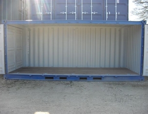 20ft open side container