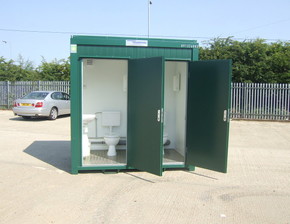 8ft x 5ft New Double Mains Toilet Unit