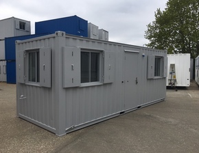 21ft x 8ft Steel office with sink